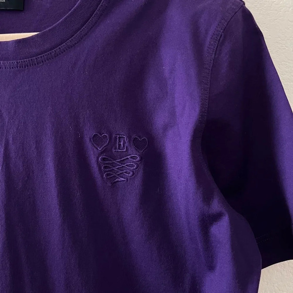 Escada Margaretha‎ Ley Purple Vintage 100% Cotton Shirt sz 40 - Picture 4 of 4